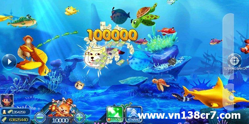 Các game có trong sảnh BBin bắn cá VN138
